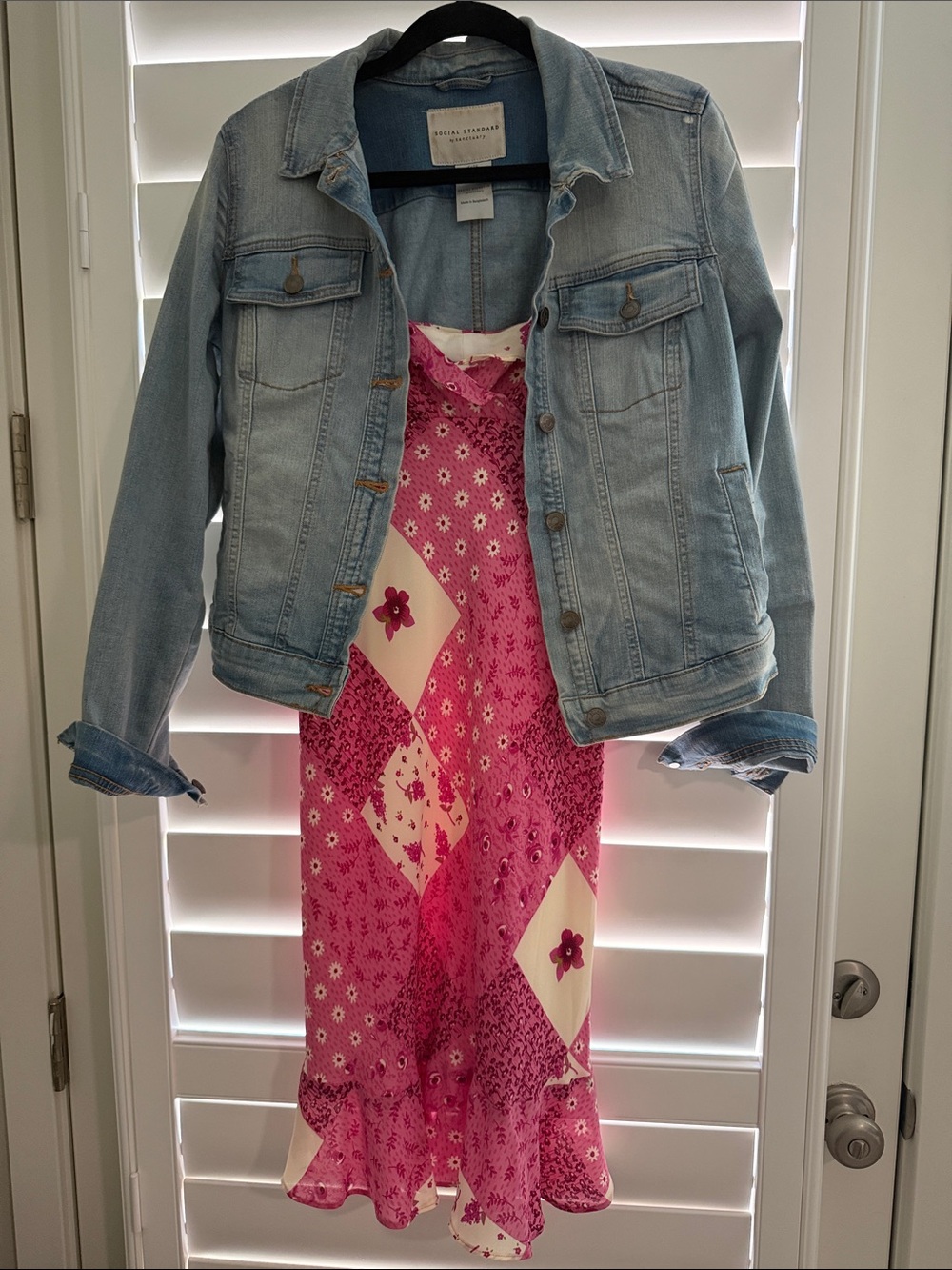 Social Standard by Sanctuary Light Blue Jean Jacket- Size S